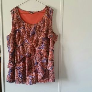 Cute ruffled tank top